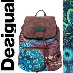 NWOT Desigual Embellished Backack Bag